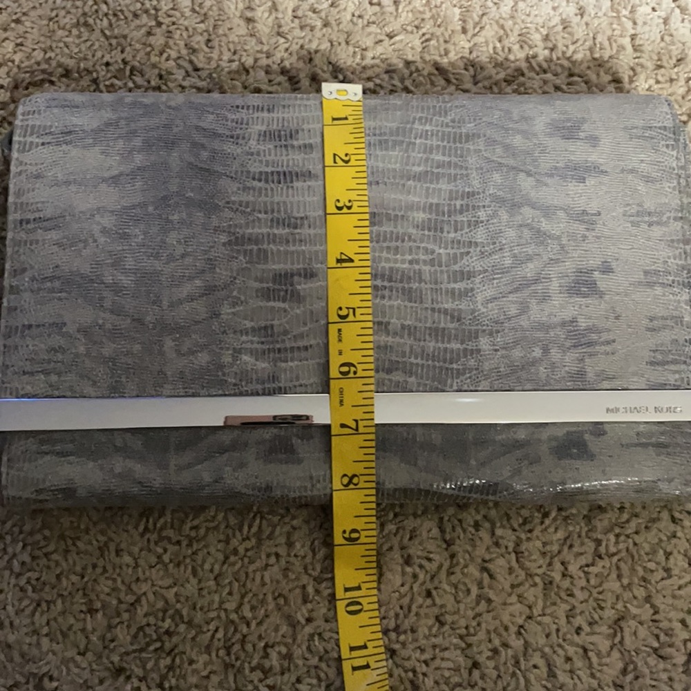 Michael Kors Leather Snake Print Clutch - Picture 12 of 12